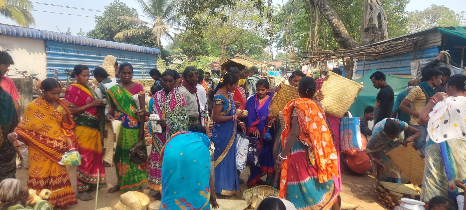 A colourful Indian market