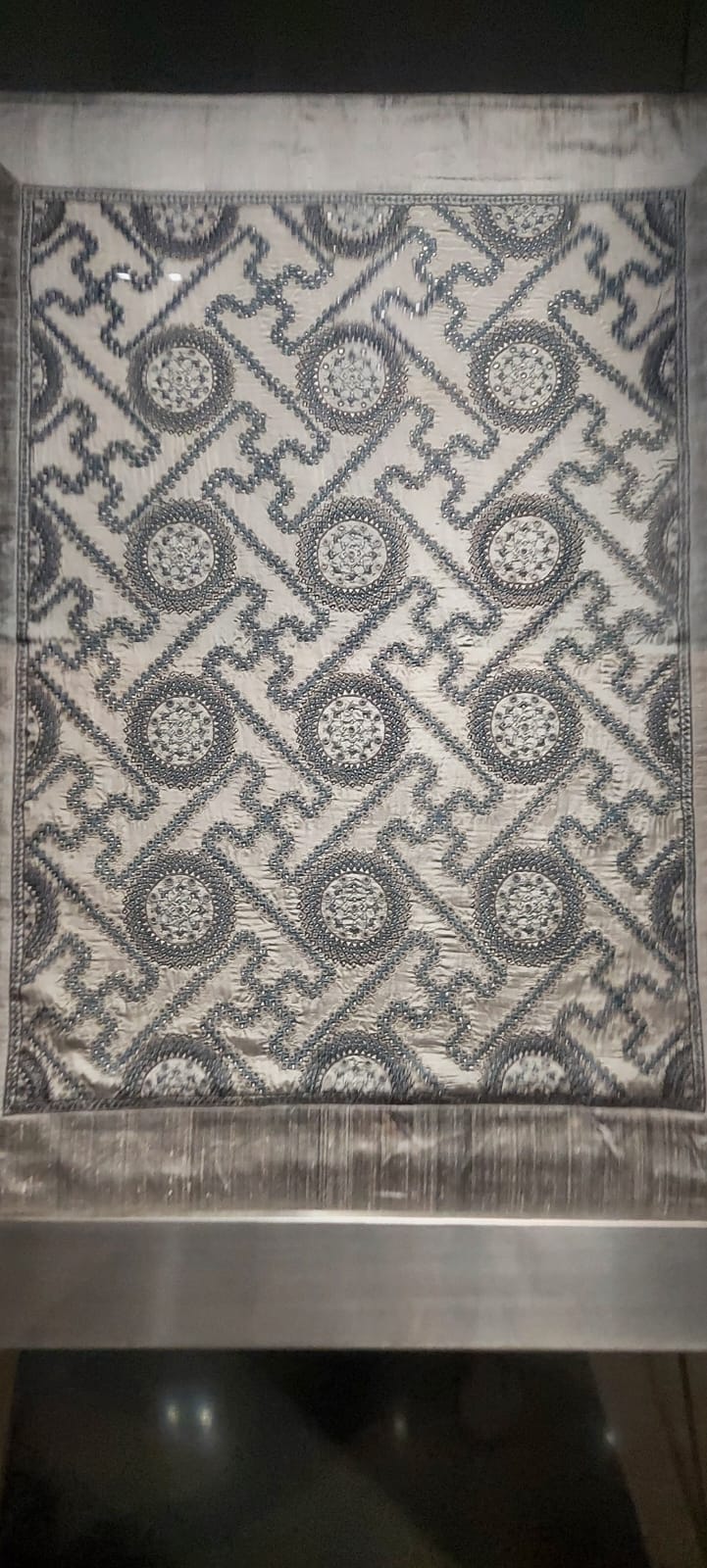 A finished hand block-printed textile