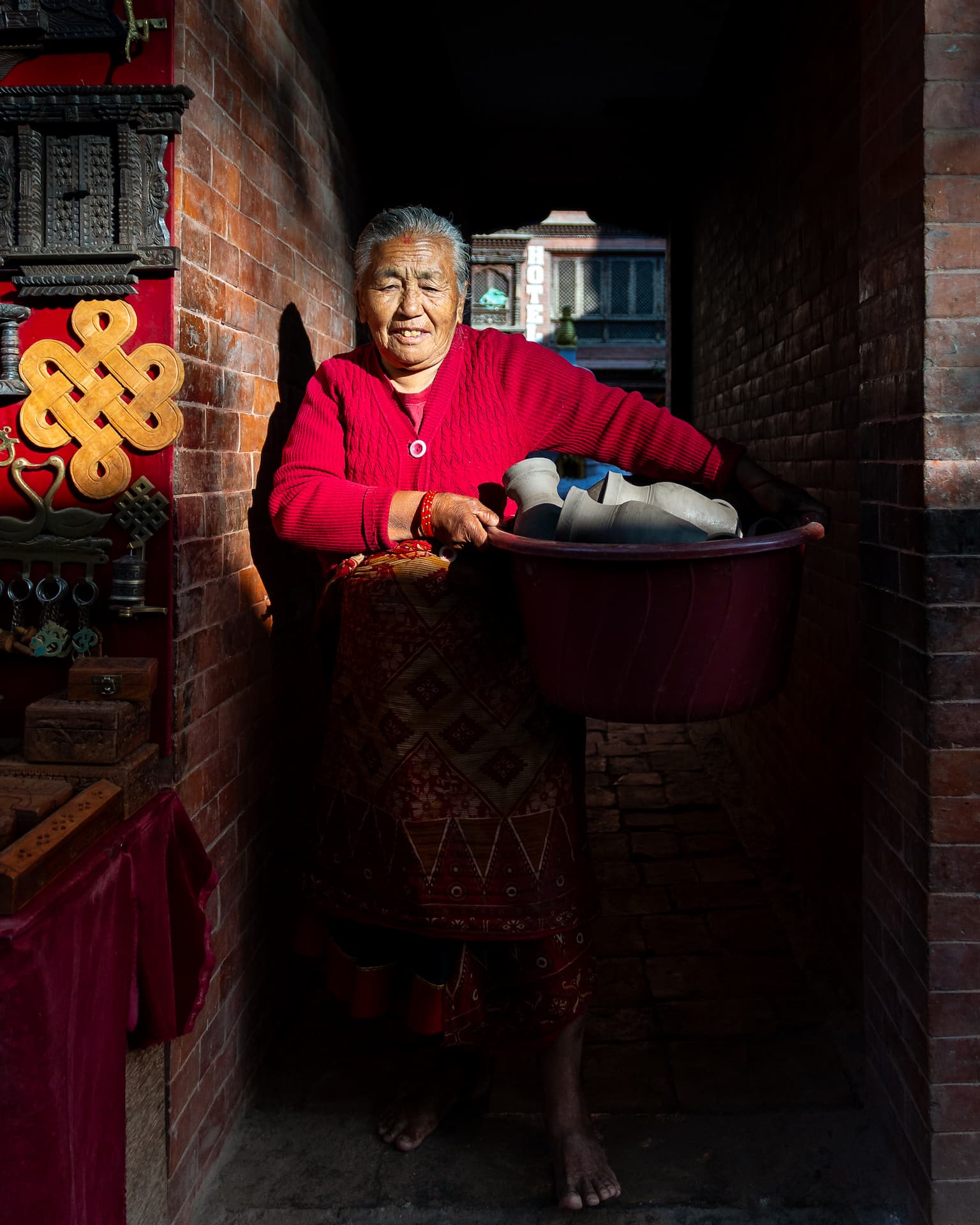 Bhaktapur, Nepal — Centuries in a pair of hands.