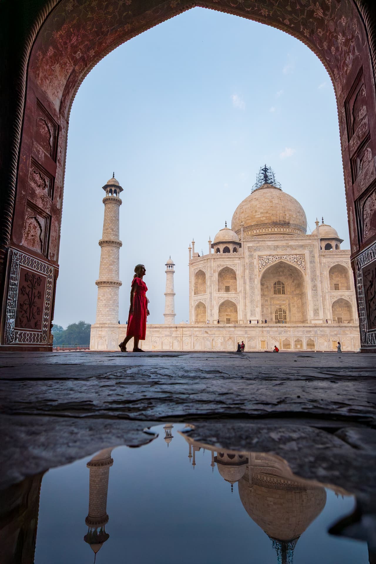 The Taj Mahal at dawn, Agra